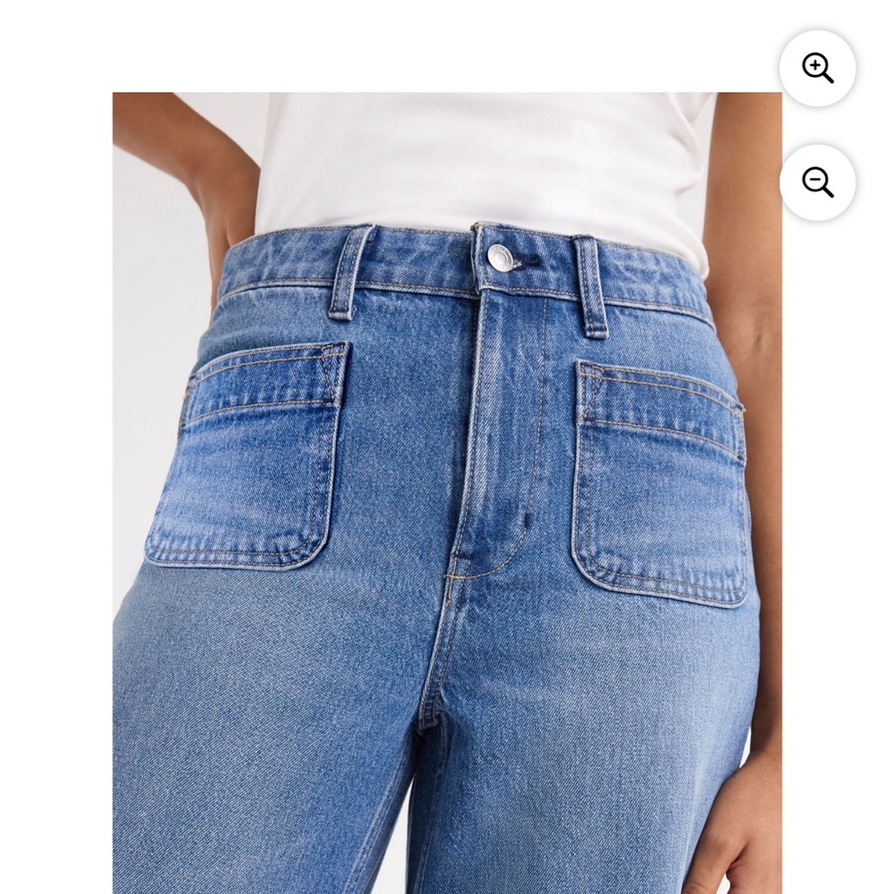 FREE ASSEMBLY WALMART  Women's Wide Leg Jeans 14 SHORT - Picture 3 of 6